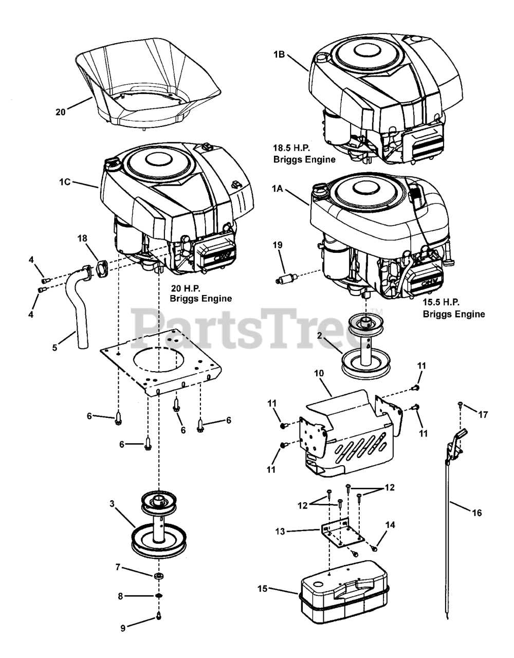 17 hp briggs and stratton engine parts diagram