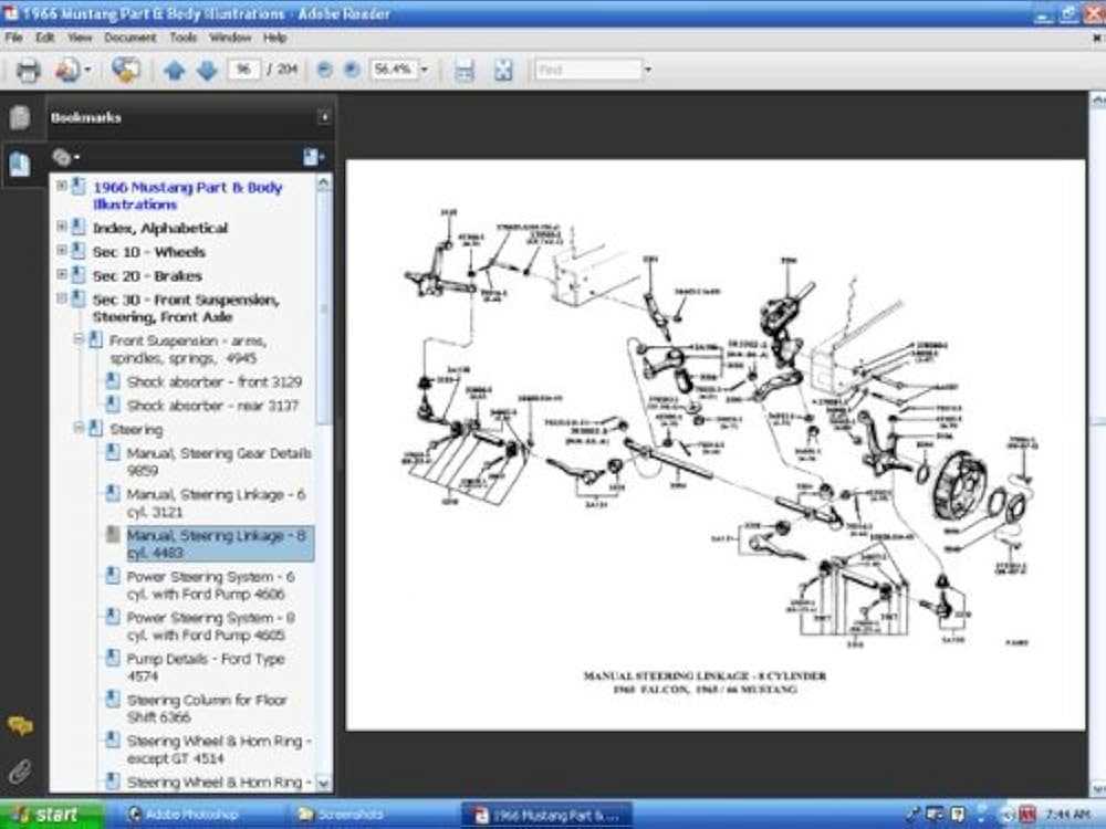 1965 mustang parts diagram