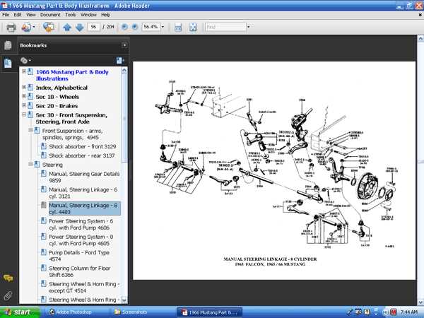 1966 mustang parts diagram