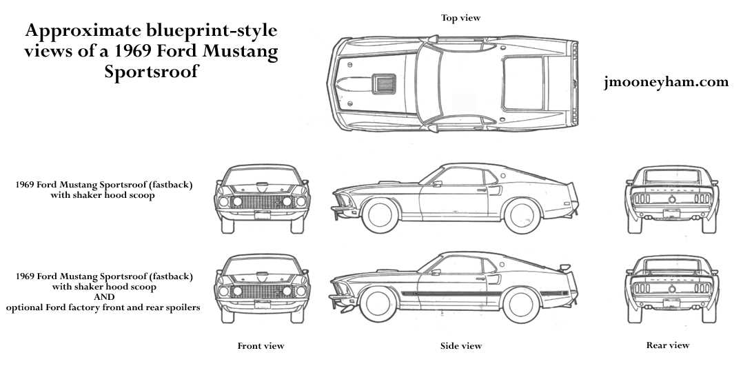 1969 mustang body parts diagram