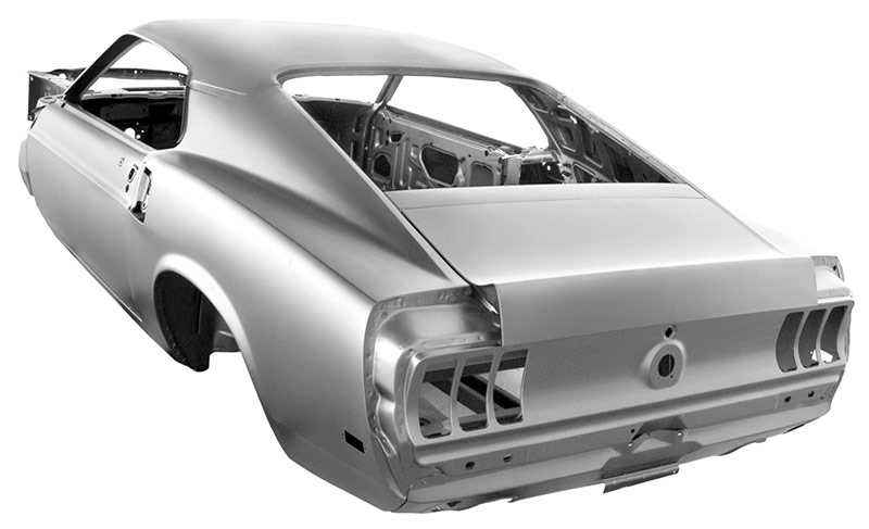 1969 mustang body parts diagram