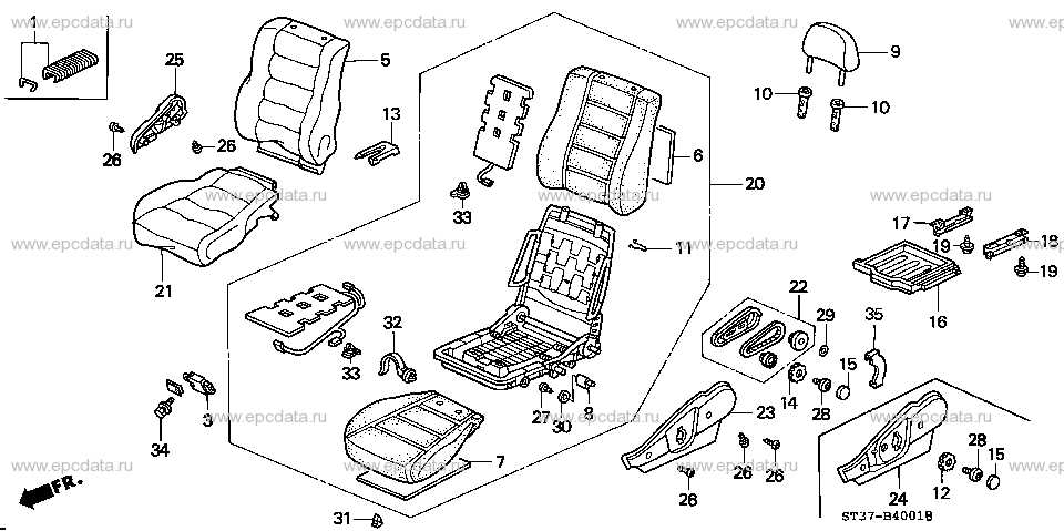 1996 honda civic parts diagram