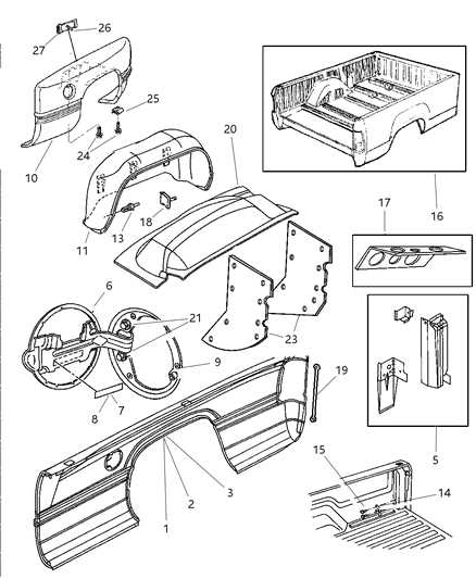 1997 dodge ram 1500 front end parts diagram