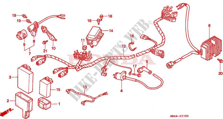 1997 honda fourtrax 300 parts diagram