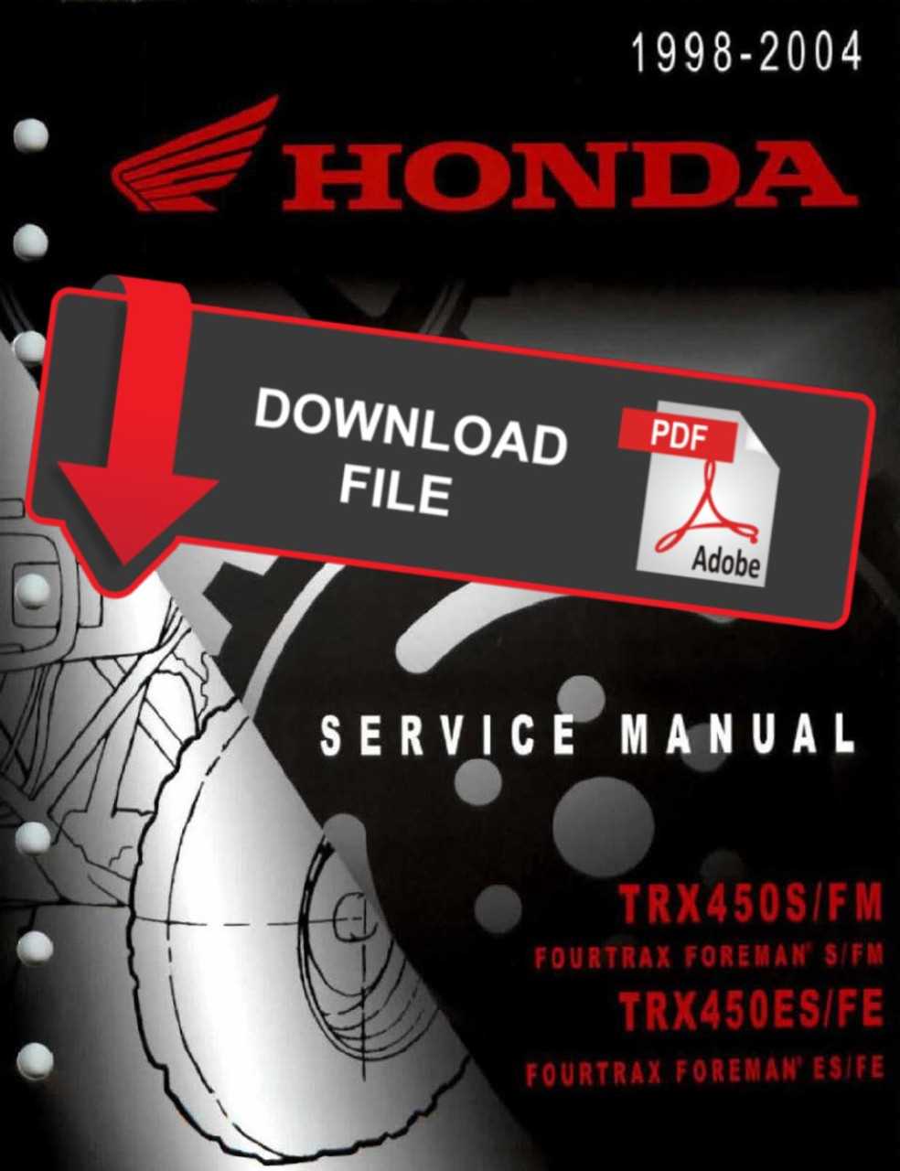 1999 honda foreman 450 parts diagram