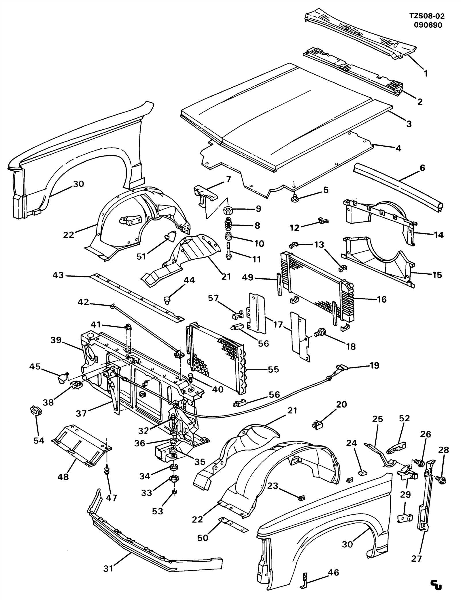 2002 chevy blazer parts diagram