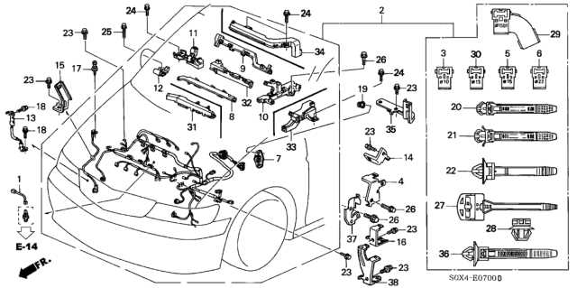 2003 honda odyssey parts diagram