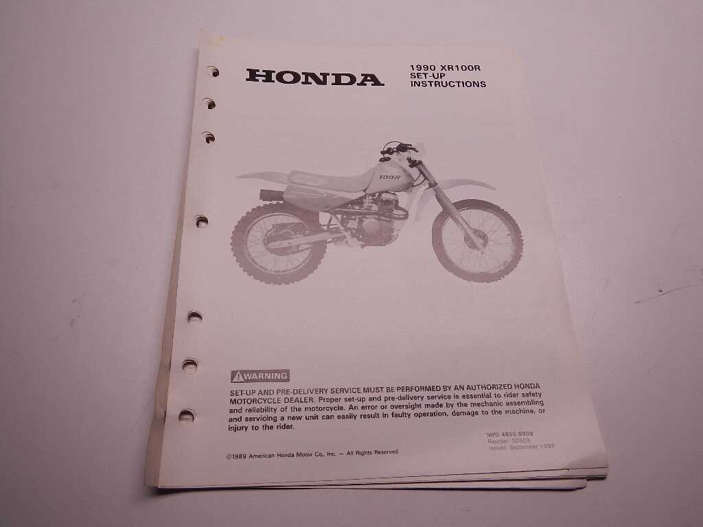 2003 honda xr100r parts diagram