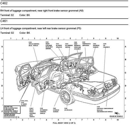 2003 mercury grand marquis parts diagram