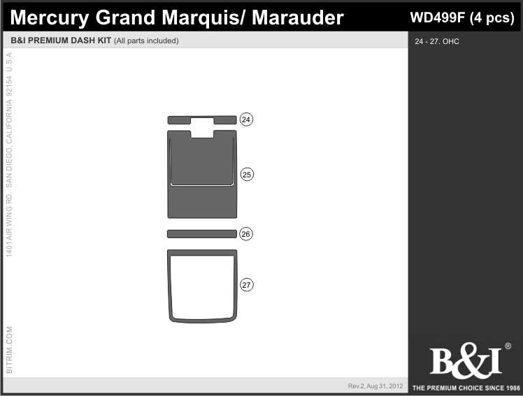 2003 mercury grand marquis parts diagram