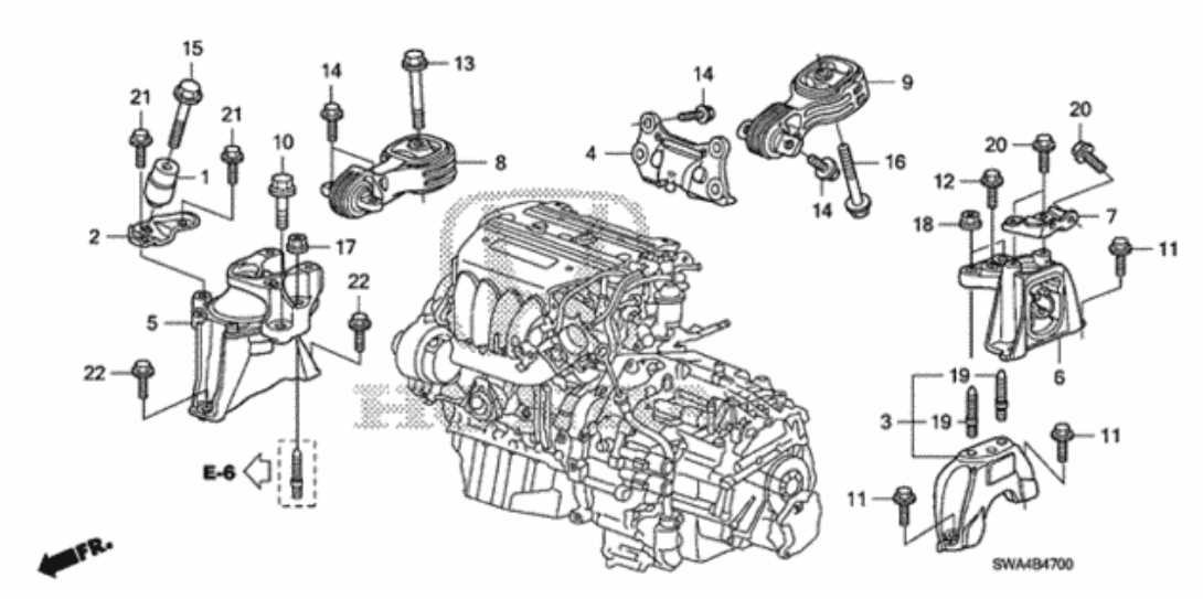 2004 honda crv engine parts diagram