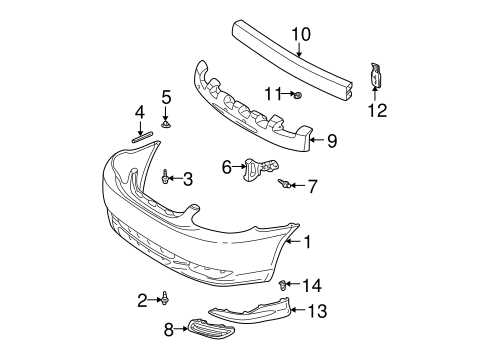 2004 toyota corolla body parts diagram