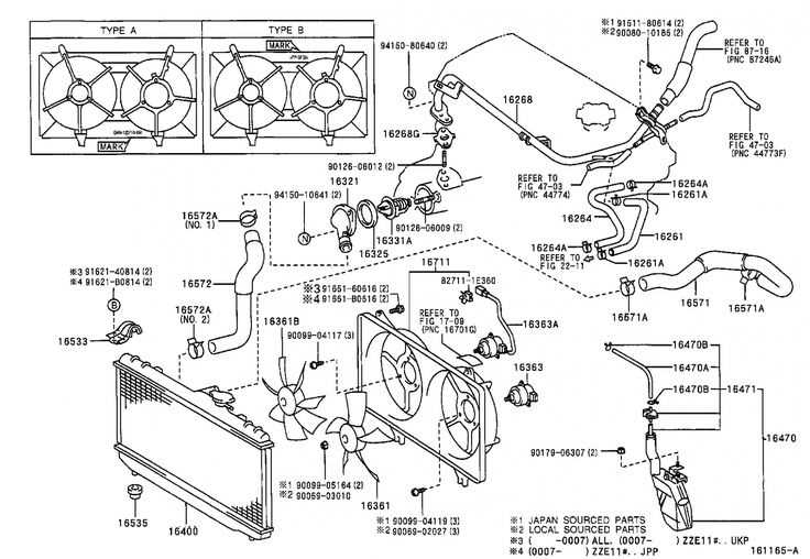 2004 toyota corolla engine parts diagram