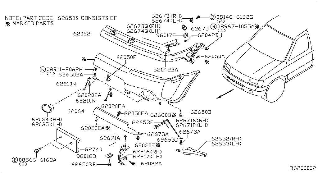 2004 nissan xterra parts diagram