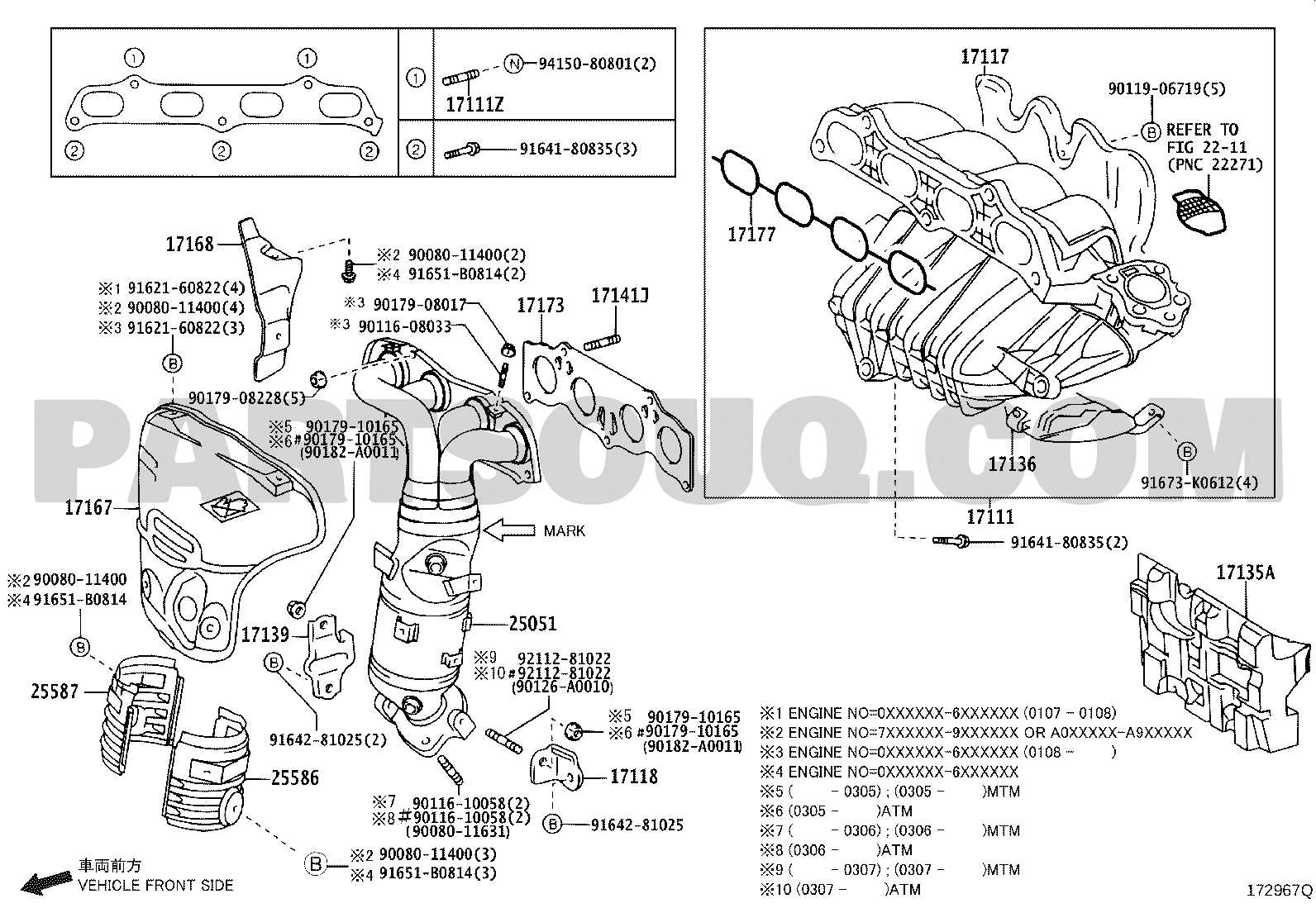 2004 toyota camry engine parts diagram