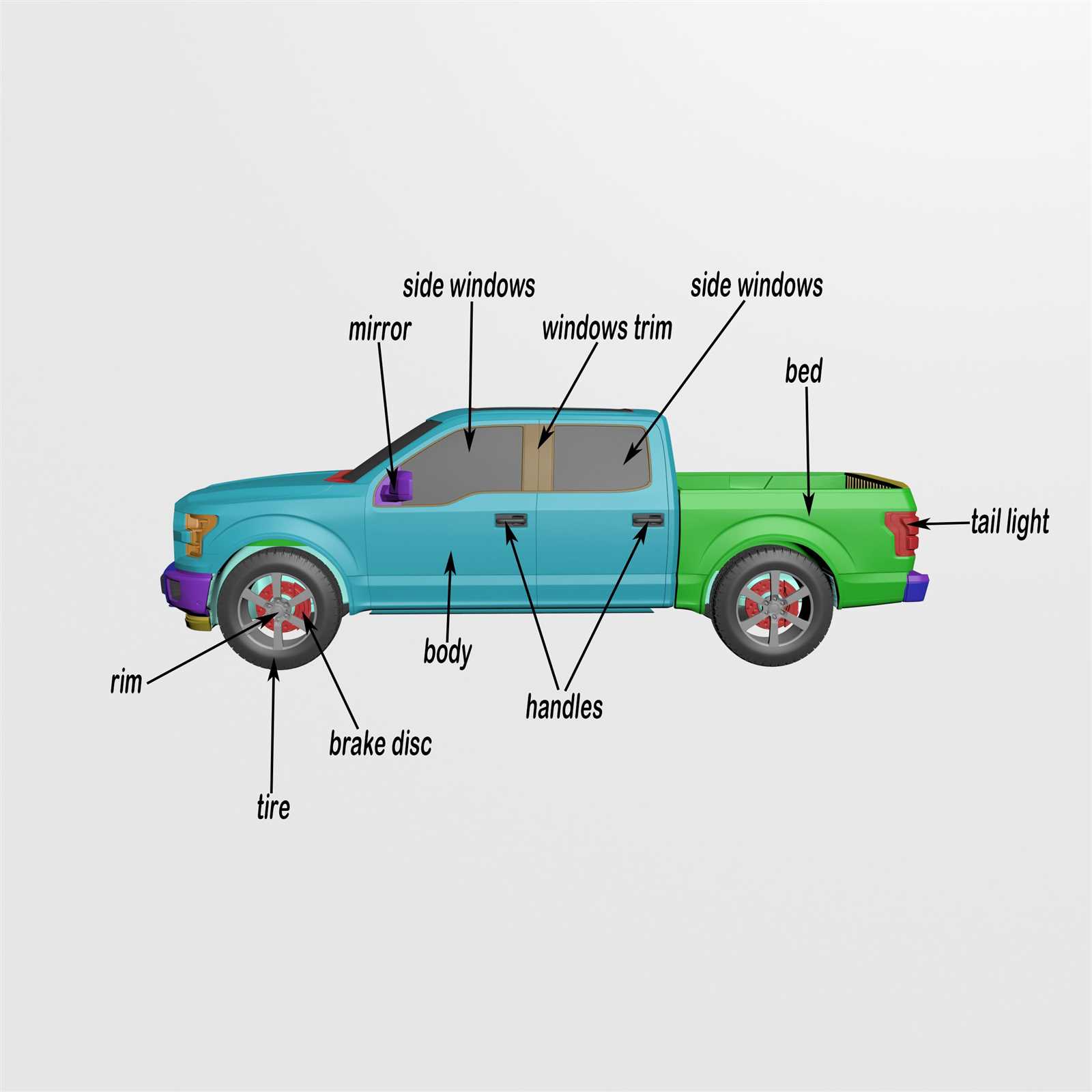 2005 ford f150 body parts diagram