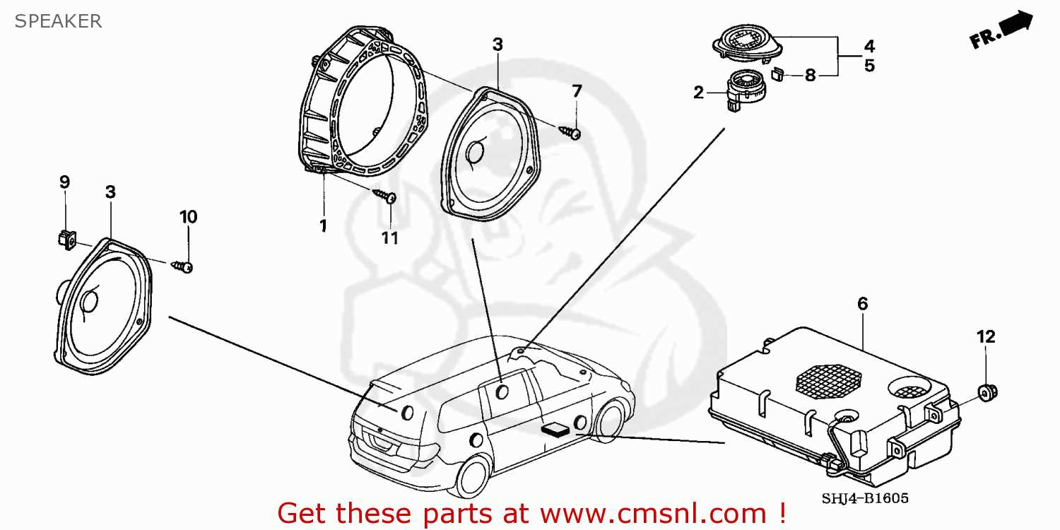 2005 honda odyssey parts diagram