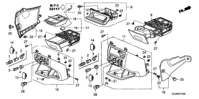 2005 honda odyssey parts diagram