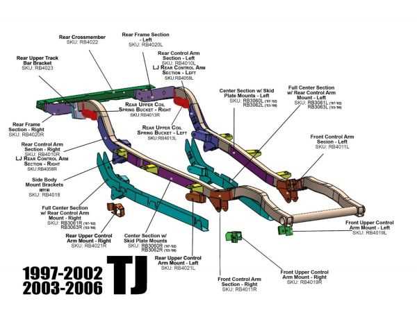 2005 jeep wrangler parts diagram
