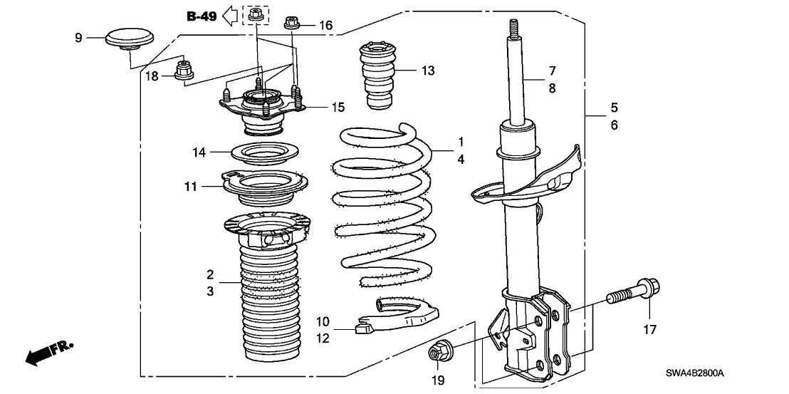 2006 honda crv parts diagram