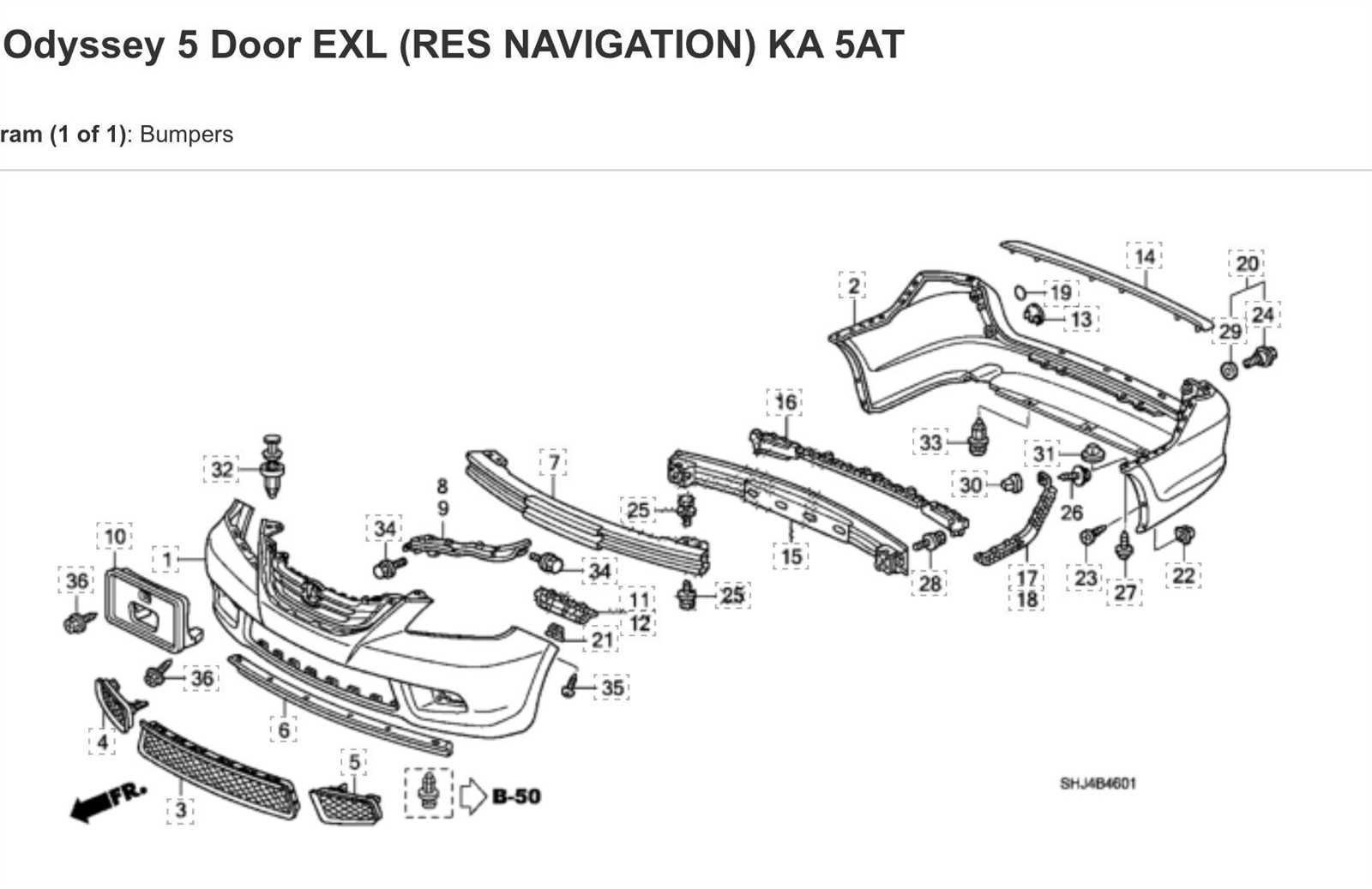 2007 honda odyssey parts diagram