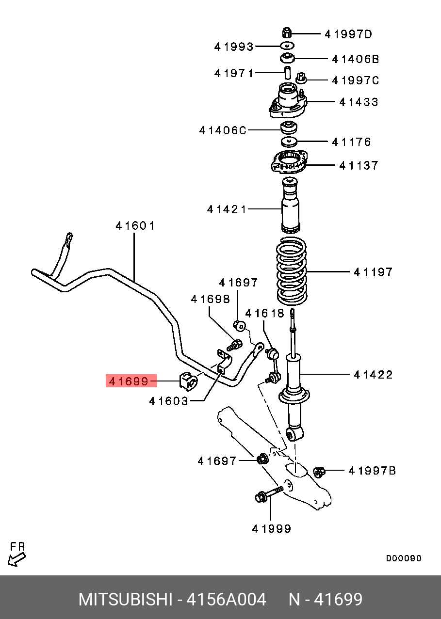 2007 mitsubishi outlander parts diagram