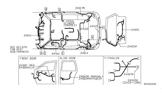 2007 nissan quest parts diagram