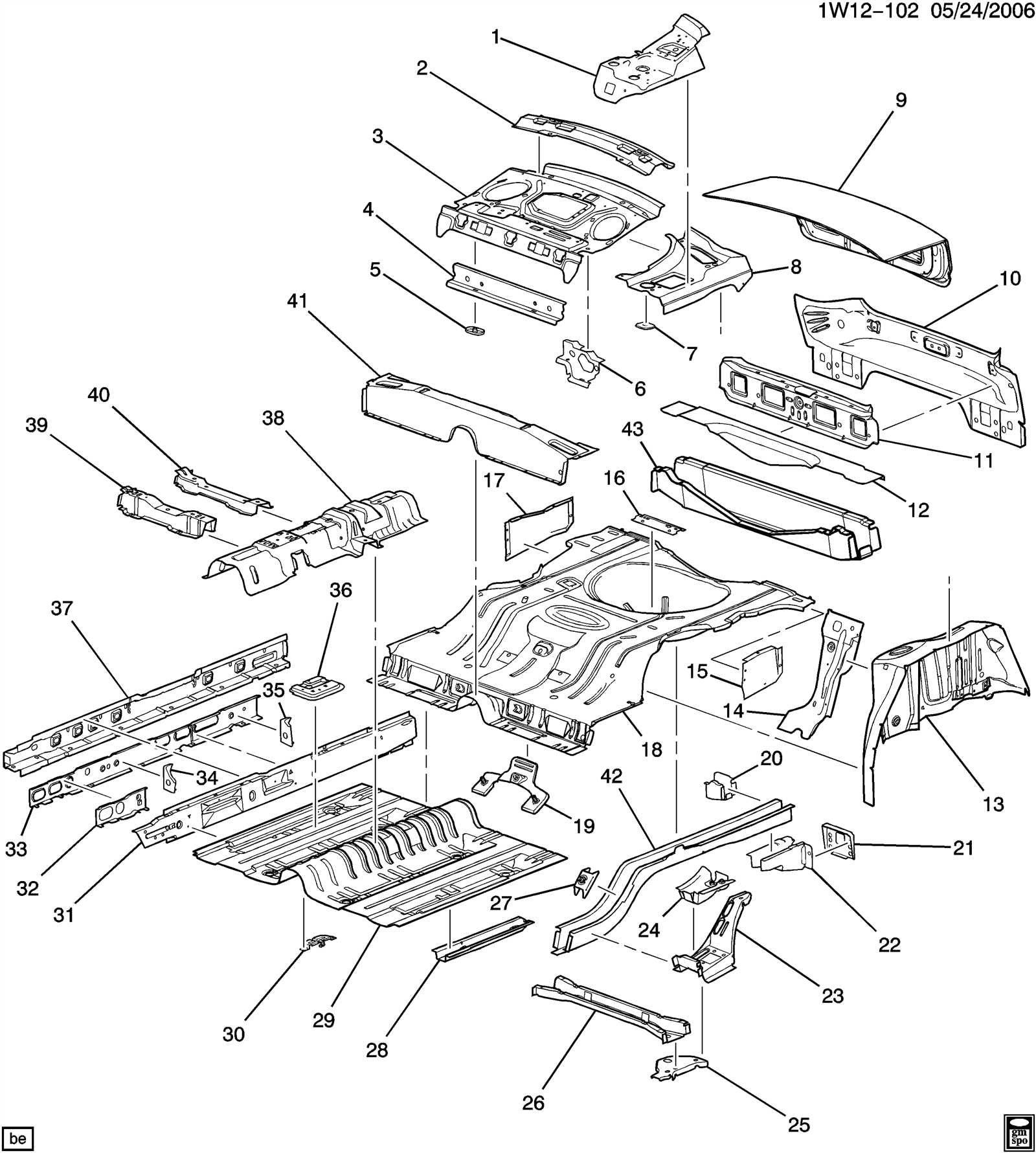 2008 chevy impala parts diagram