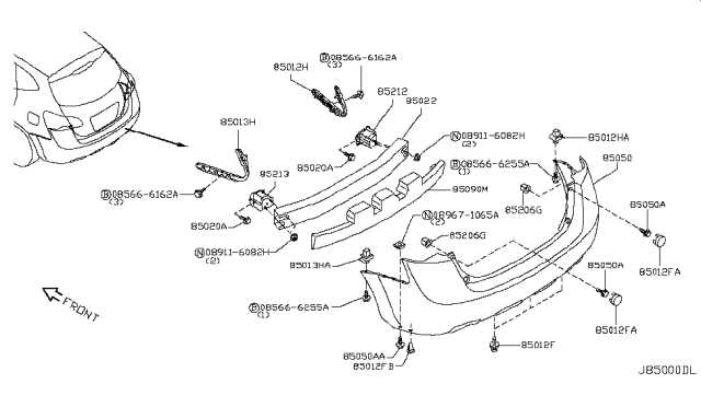 2008 nissan rogue parts diagram