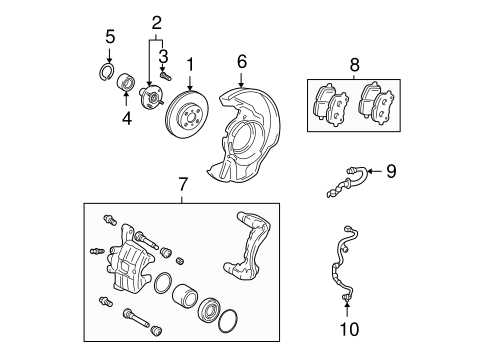 2009 toyota matrix parts diagram