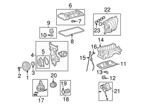 2009 toyota matrix parts diagram