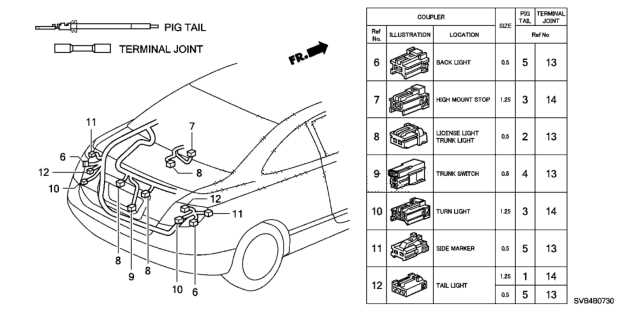 2010 honda civic parts diagram