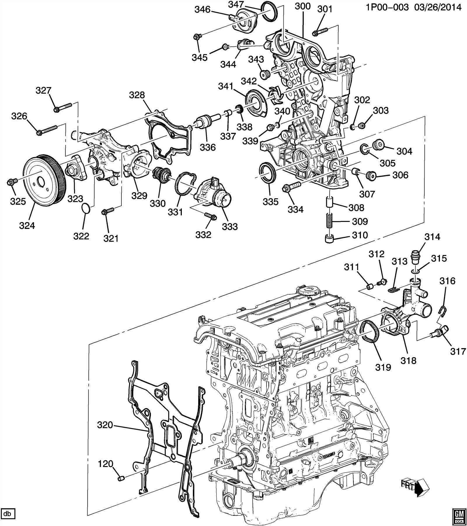 2011 chevy cruze engine parts diagram