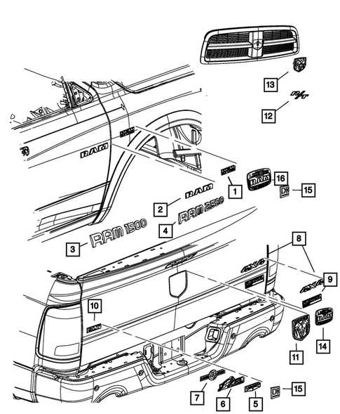 2011 dodge ram 1500 parts diagram