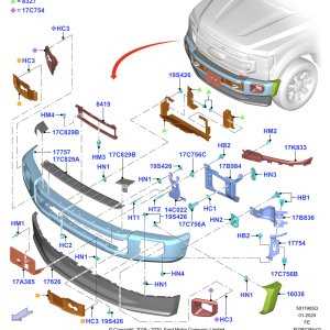 2011 ford f150 rear bumper parts diagram