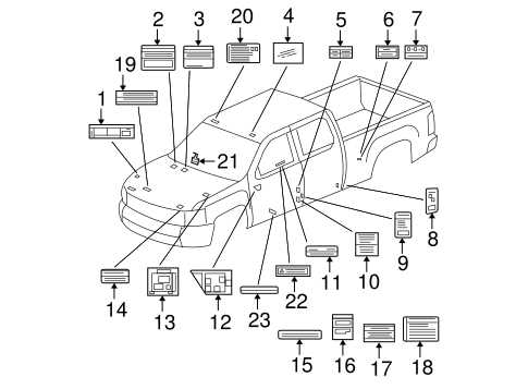 2011 gmc sierra parts diagram