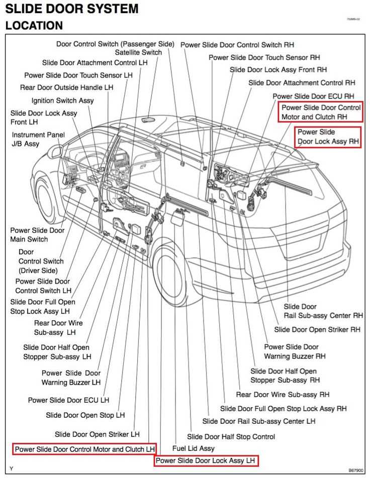 2011 toyota sienna parts diagram