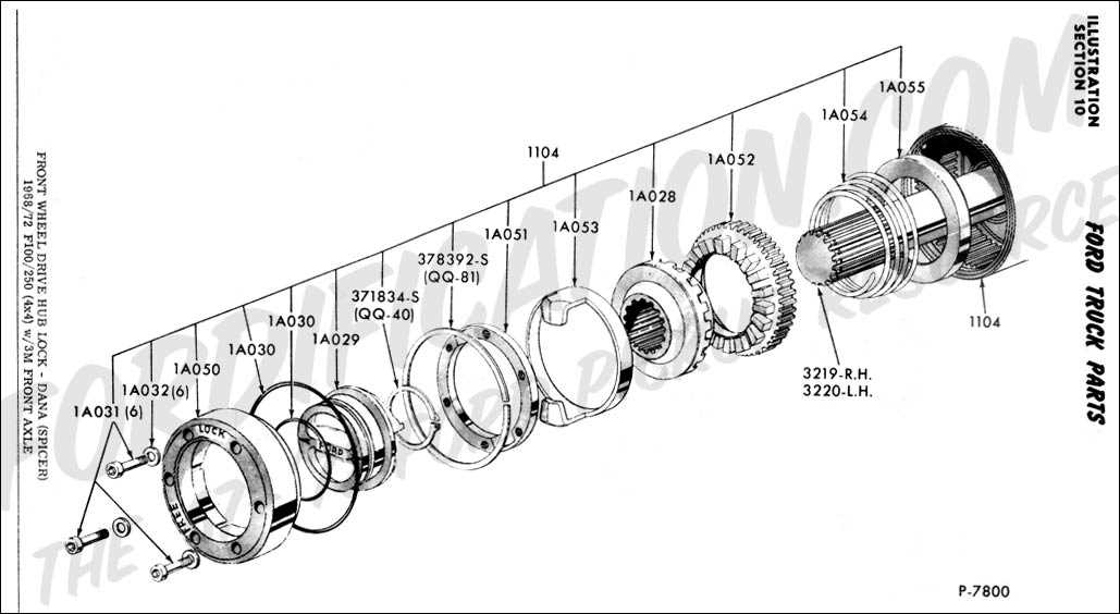 2012 ford f250 front axle parts diagram