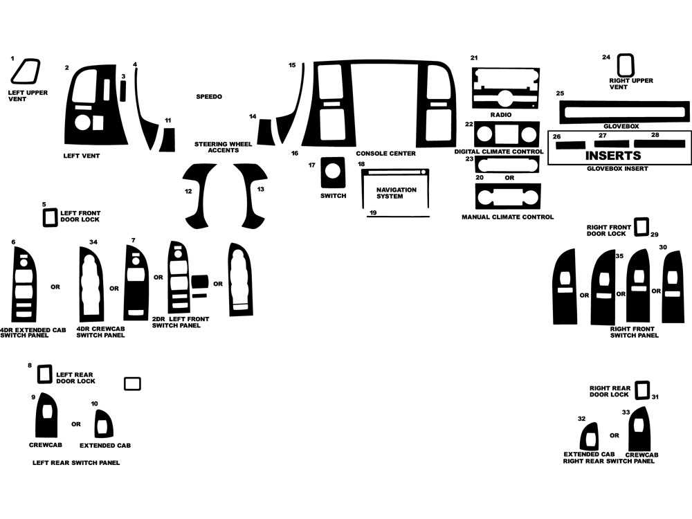 2013 gmc sierra parts diagram