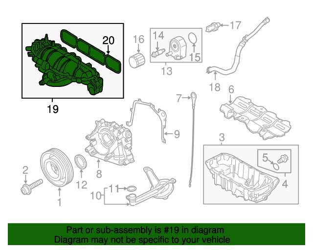 2014 ford escape engine parts diagram