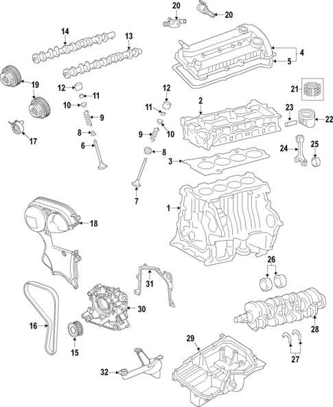 2014 ford escape engine parts diagram