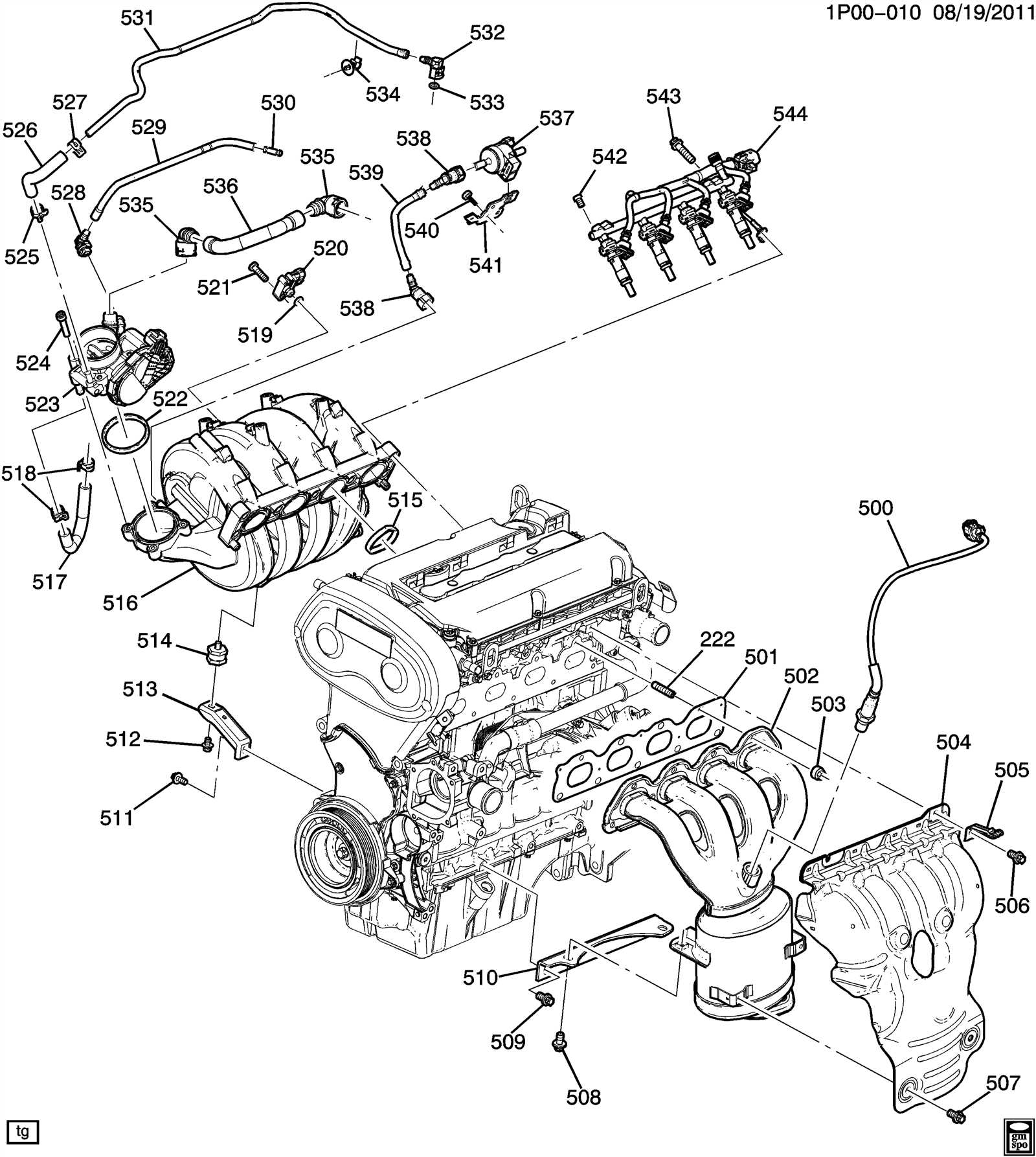2015 chevy cruze engine parts diagram