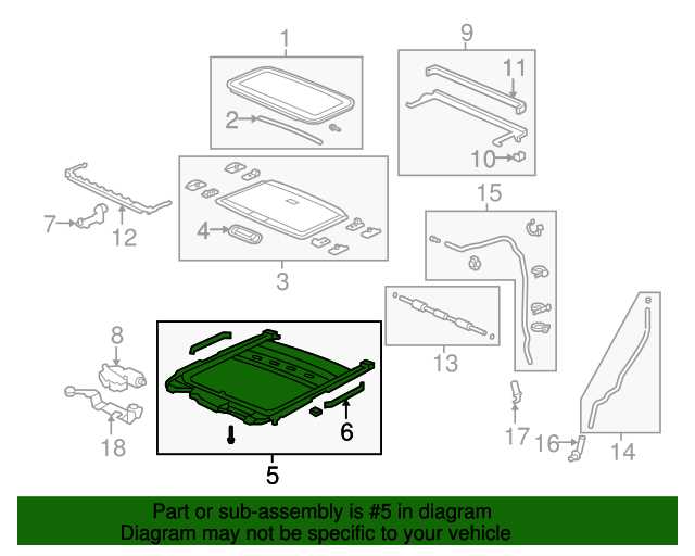 2015 honda pilot parts diagram