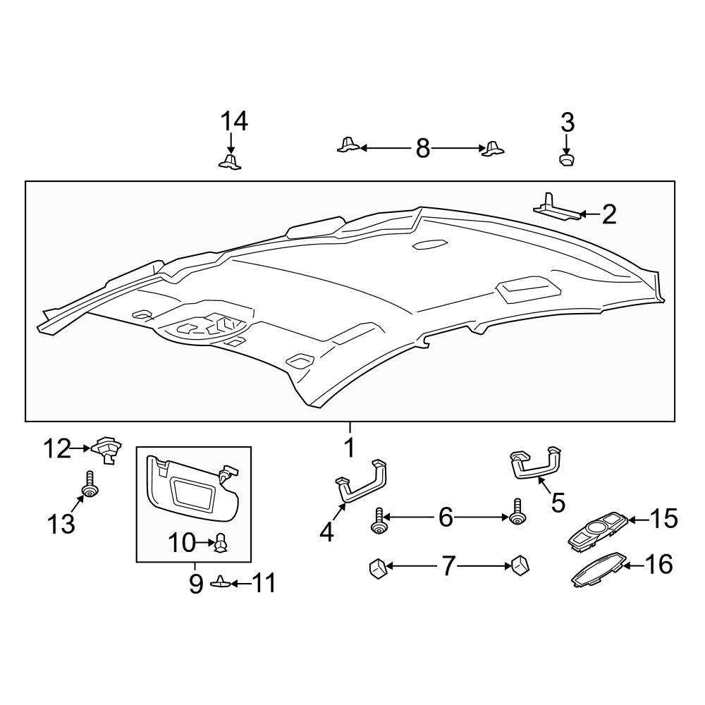 2016 ford fusion body parts diagram