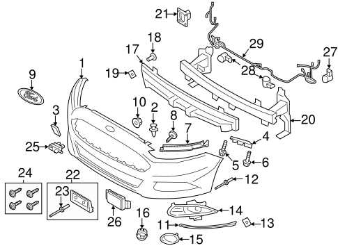 2016 ford fusion body parts diagram