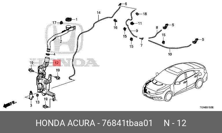 2017 honda civic parts diagram