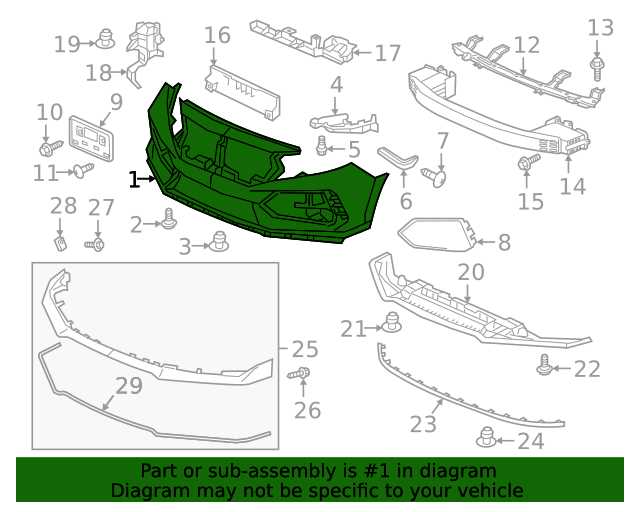 2017 honda civic parts diagram