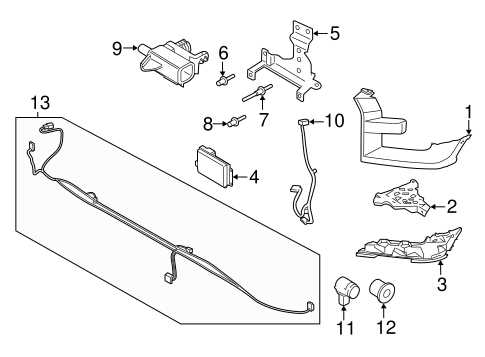 2018 ford f 150 rear bumper parts diagram