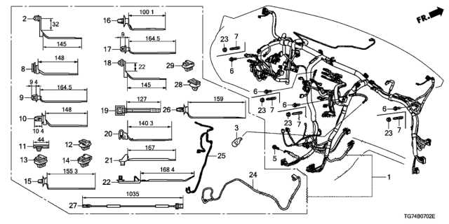 2019 honda pilot parts diagram