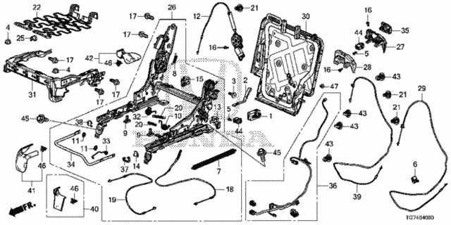 2021 honda pilot parts diagram